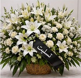 سبد گل تسلیت ویژه در تبریز