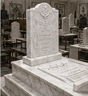 سنگ قبر مرمر سفید در ازمیر